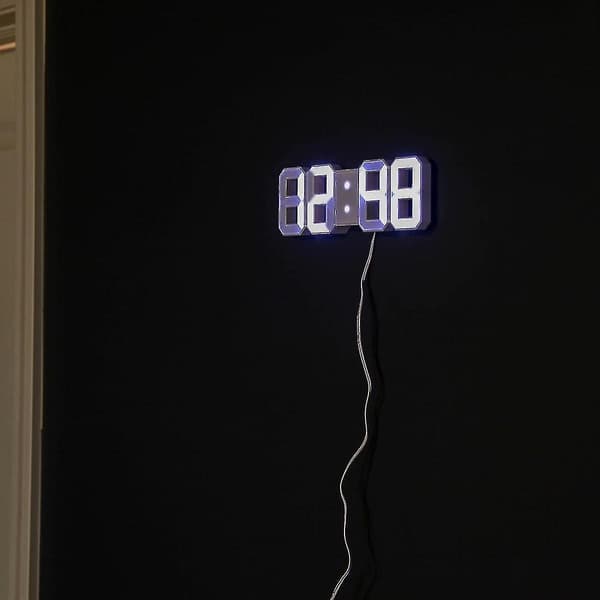 Minimalistisk LED-klokke