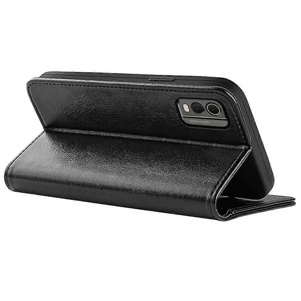 Til Nokia C32 Ridsefast PU Læder Telefon Cover Wallet Stand Case