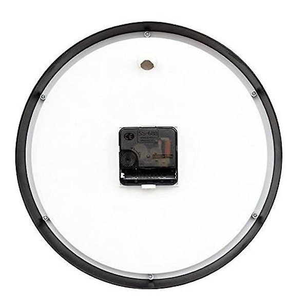 Modern väggklocka Tidlös design med cirkulär ultratransparent urtavla Super Silent Clock Vardagsrum25 cm/10"