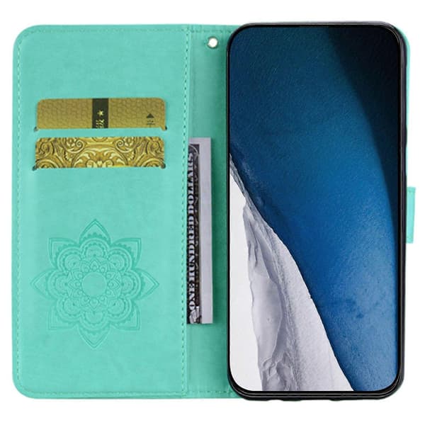 Fodral till iPhone 15 Plus Uggla Präglat PU Läder Plånboksfodral med Ställ Multicolor Style A