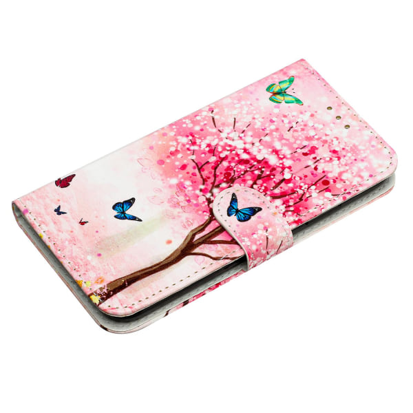 För Motorola Moto G54 5g case Mönstertryck plånbok cover Cherry Blossoms Tree