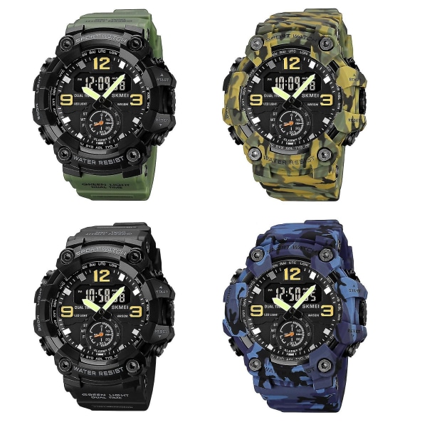 Skmei 1965 Waterprooic Watch Blue Camouflage