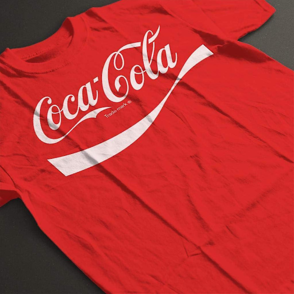 Coca Cola 1941 logotyp dam T-shirt Red M