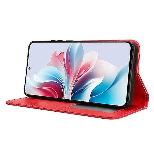Plånboksfodral för Oppo Reno11 F 5G/F25 Pro 5G Retro PU Läder Telefonskal Magnetisk Stängning Multicolor Style B