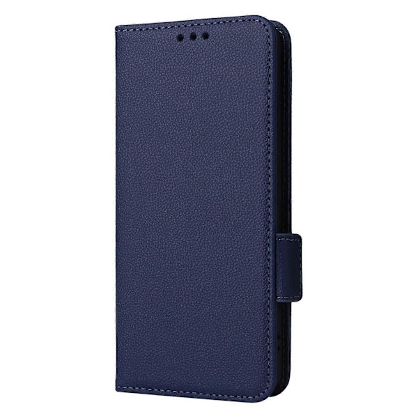 Stöttåligt mobilskal i PU-läder med flip-fodral för Xiaomi Redmi Note 13 4G Multicolor Dark Blue