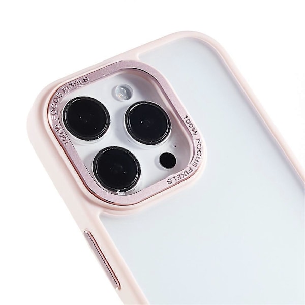FULEXIN För iPhone 15 Pro PC+TPU Mobilskal Metall Linsskyddsram Anti-Repskydd Multicolor Style E