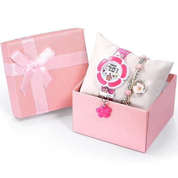 Watch för barn med rosa armband