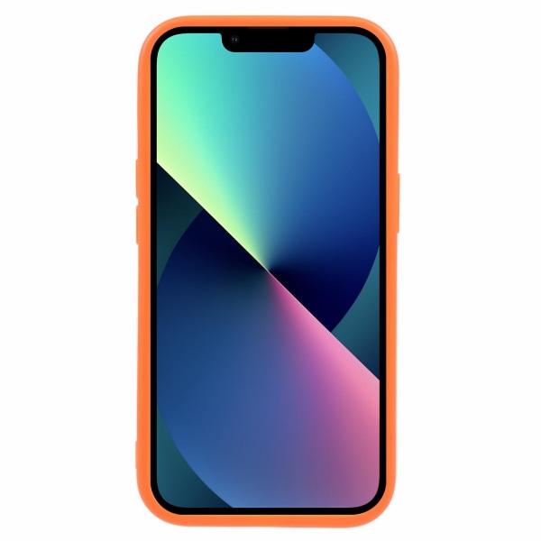 För Iphone 13 Matte Telefon Bakskal Soft Tpu Phone case Cover (exakt bakre linsutskärning) Orange