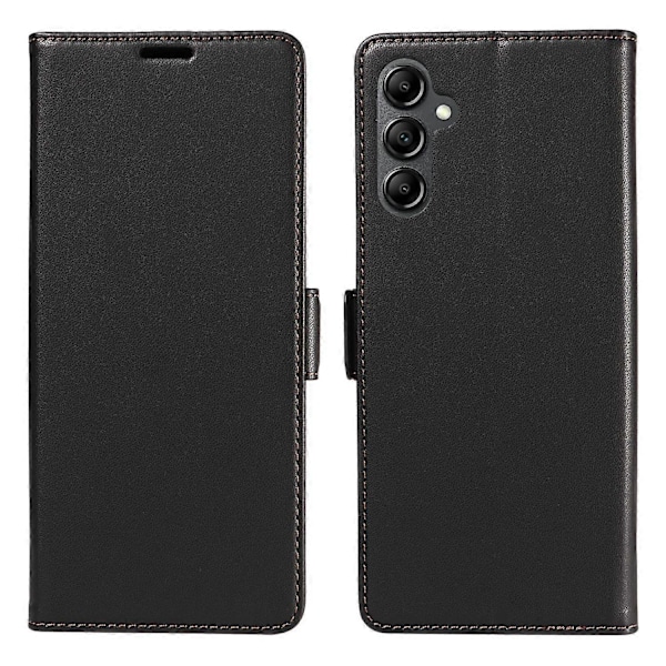 För Samsung Galaxy S24 FE Fodral Sidomagnetlås RFID-blockerande Läder Telefonplånboksfodral- Multicolor Black