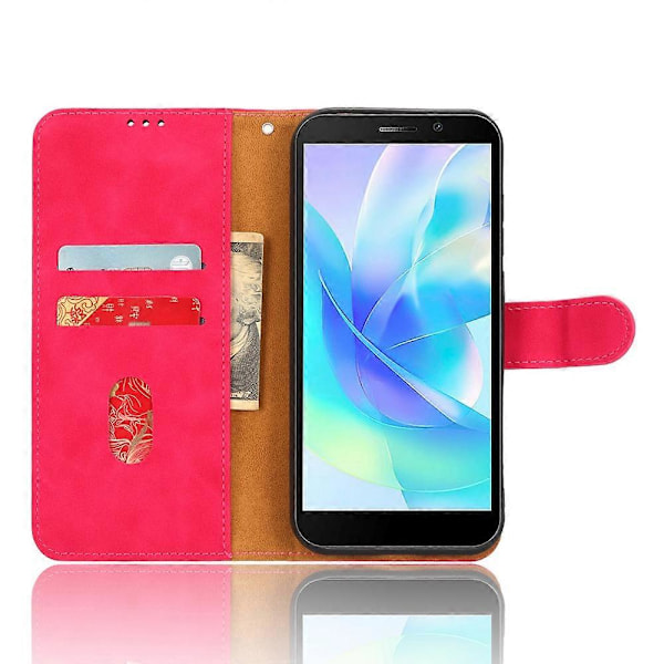 PU Läder Skal för Doogee X97/X97 Pro Plånboksfodral Ställ Skinn-känsla Skyddande Mobilskal - Svart Multicolor Red