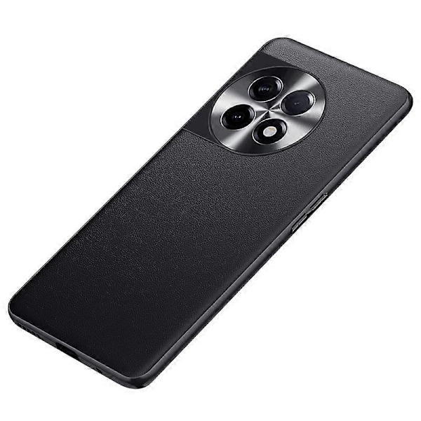 För OnePlus 11 5G PU Läderbelagt TPU+PC Halkfritt Skal Metalllinsdesign Skyddande Mobilskal Multicolor Style A