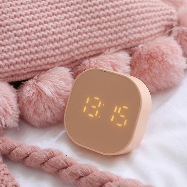 Digital Vekkerklokke. Multifunksjonell Magnetisk LED Smart Sensor Søt Vekkerklokke For Barn Rosa