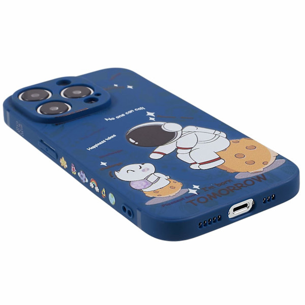 Tpu phone case för Iphone 14 Pro, mönsterutskrift anti-scratch cover Style B