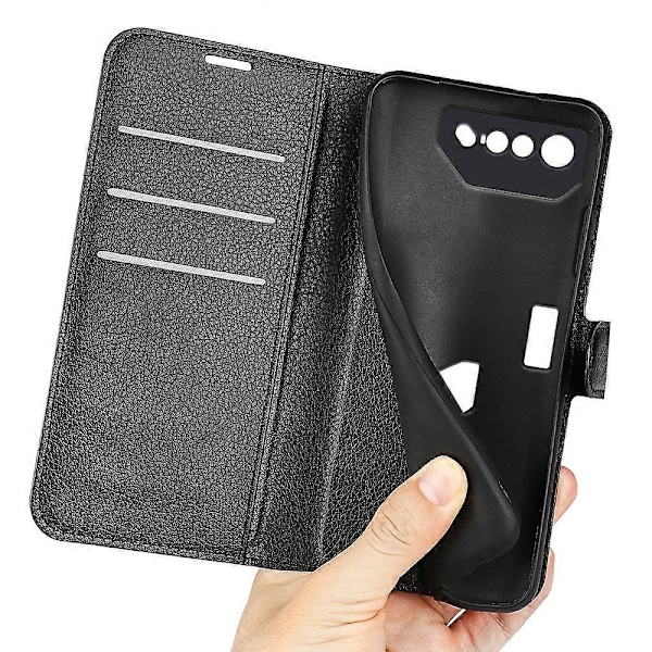 Telefoncover til Asus ROG Phone 7 5G, Wallet Telefon Cover Stativ PU Læder Shell