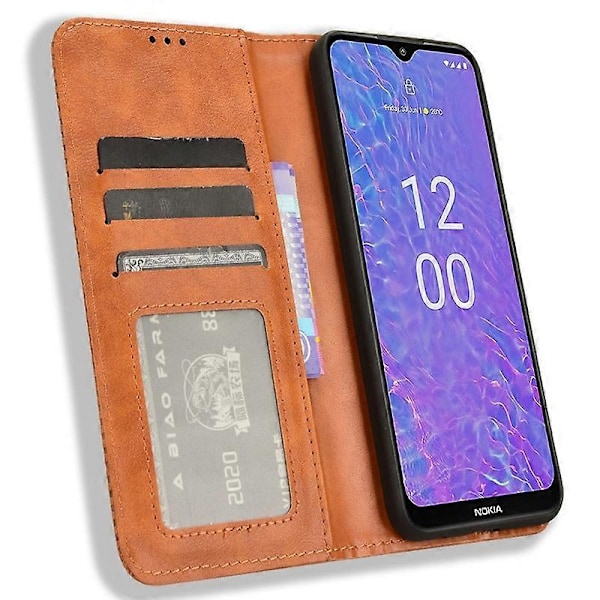 Til Nokia C210 Etui Wallet Retro PU Læder Beskyttende Telefon Cover Multicolor Style C