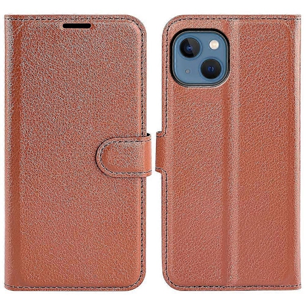 iPhone 14 6.1 tuuman PU-nahkainen lompakkokotelo jalustalla, kattava suojakuori Multicolor Style I