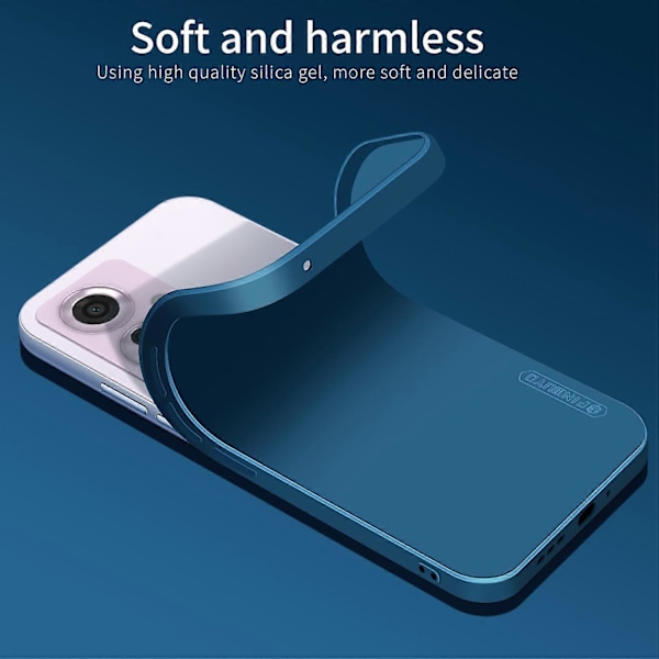 PINWUYO JK Touching Series Skal för Oppo Reno11 F 5G Silkeslen Mjuk TPU Baksida - Marinblå Multicolor Matcha Green
