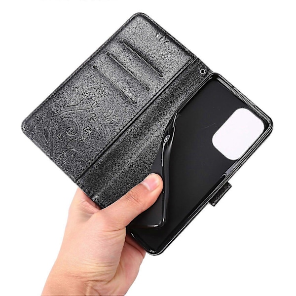 Til Samsung Galaxy A33 5G PU Læder Smartphone Etui Stilfuldt Præget Sommerfugle Pung Cover