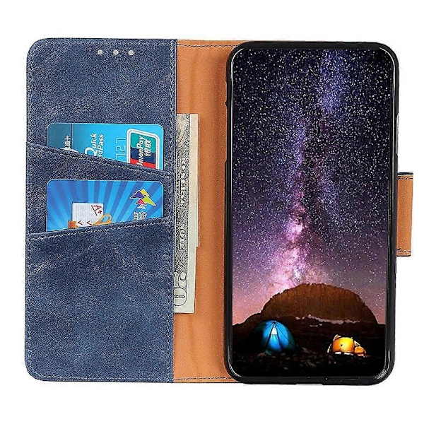 Lompakkoteline Suojakotelo Samsung Galaxy Xcover 5:lle, jaettu nahka Multicolor Style C