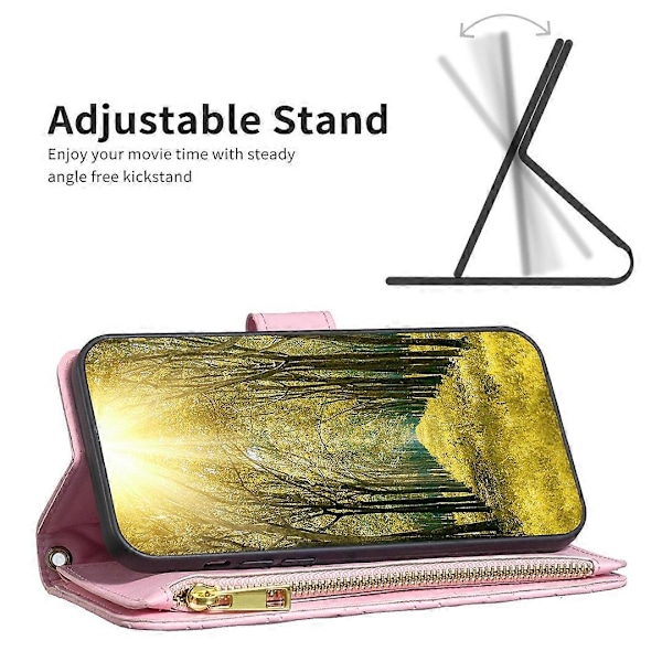 til Xiaomi Poco F5 5G/Redmi Note 12 Turbo Lynlåslomme Stativ Cover PU Læder Wallet Telefon Cover Multicolor Style D