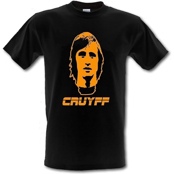 Johan Cruyff Dutch Master Football Legend Retro Gildan Heavy Cotton T-shirt Small - Xxl Black S