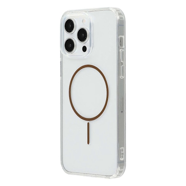 Magnetiskt skal för iPhone 15 Pro Max Akryl TPU Klar Baksida Multicolor Coffee