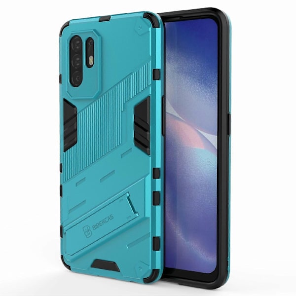 Vikbart Ställ Design PC + TPU Hybrid Telefonskydd Skal för Oppo Reno5 Z 5G Multicolor Style H