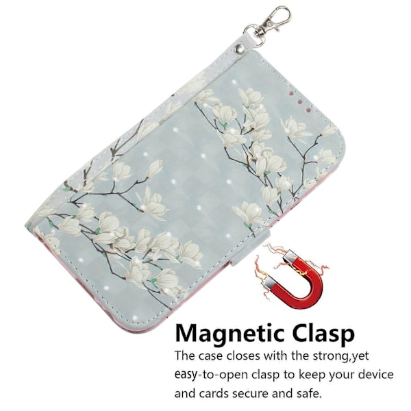 Til Samsung Galaxy A06 Etui Mønstertryk Læder Wallet Telefon Cover Multicolor Style D