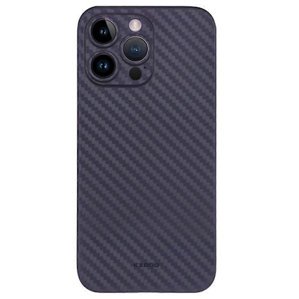 KZDOO För iPhone 16 Pro Kompatibel med MagSafe Kolfibertextur Ultratunn PP Telefonskal - Grön Multicolor Dark Purple