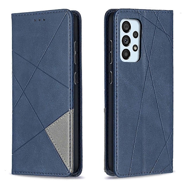 Samsung Galaxy A52 4G/5G/A52s 5G Geometrinen Nahkainen Jalustakotelo Korttipidike Multicolor Style D
