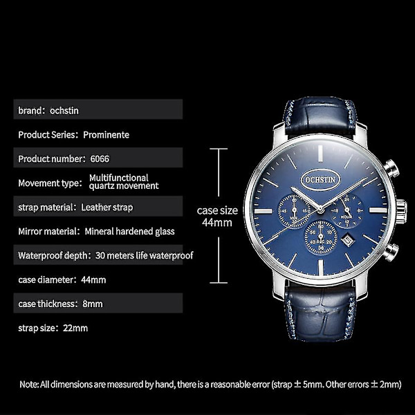 Skmei 1617 Double Nights Dial Watch, Färg: Svart