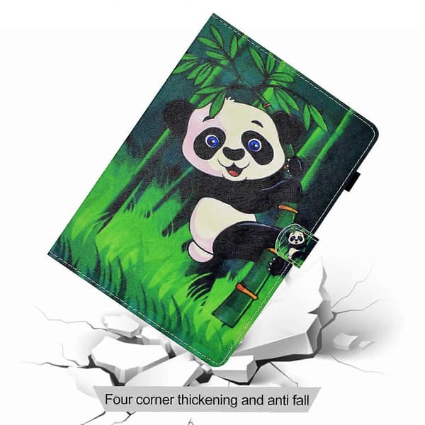 PU læder etui med mønstertryk og penholder til Samsung Galaxy Tab A9+ Multicolor Style E