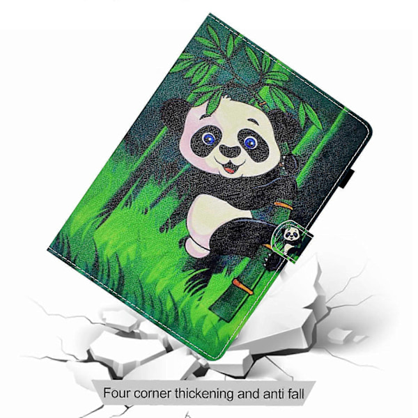 Samsung Galaxy Tab A9+ PU-nahkakotelo, kuvioitu, älykäs tablettisuojus kynätelineellä Multicolor Style E