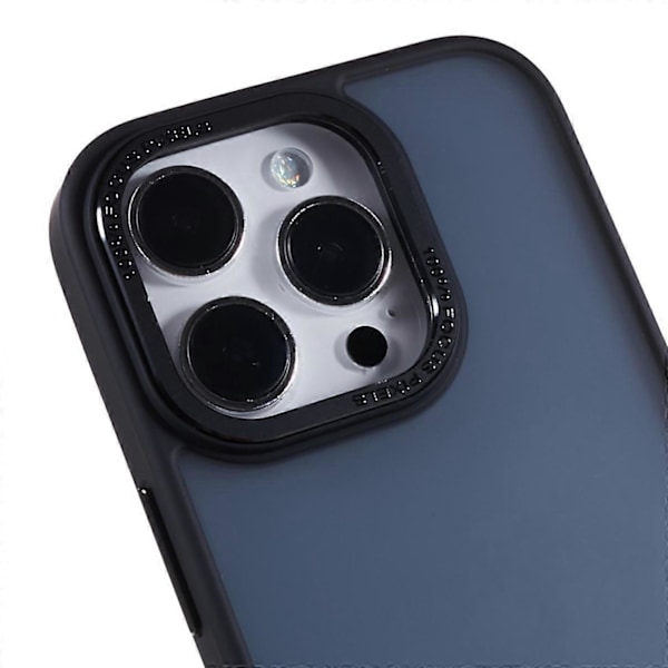 FULEXIN För iPhone 15 Pro PC+TPU Mobilskal Metall Linsskyddsram Anti-Repskydd Multicolor Style H