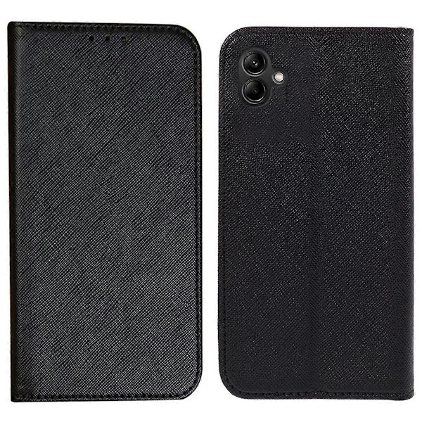 Flipfodral Stötsäkert Korsstruktur Läder Telefonskal för Samsung Galaxy A06 Multicolor Style D
