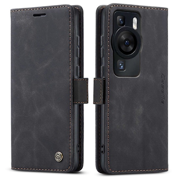 Til Huawei P60 Pro Case CASEME 013 Series Kortholder Stativ Læder Telefon Cover Multicolor Style B