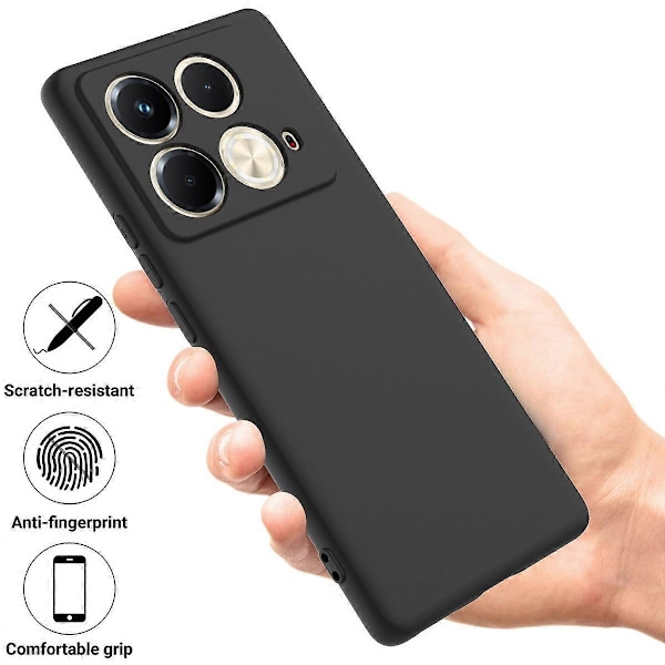 För Infinix Note 40S Skal Flytande Silikon Telefonskal med Handrem Multicolor Style D