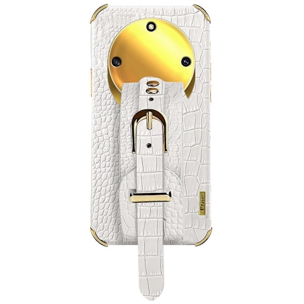 Håndledsrem Støtteben Telefon Cover til Honor X40 5G, Elektropletteret PU Læderbelagt TPU Cover Multicolor Style A
