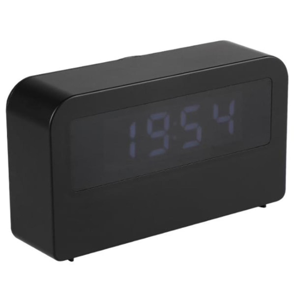 Time Light Elektronisk Vækkeur Boglampe Lille Ur Sort