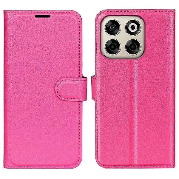 Til ZTE Blade V70 Etui Litchi Tekstur Stødsikkert Læder Wallet Telefon Cover - Grøn Multicolor Rose