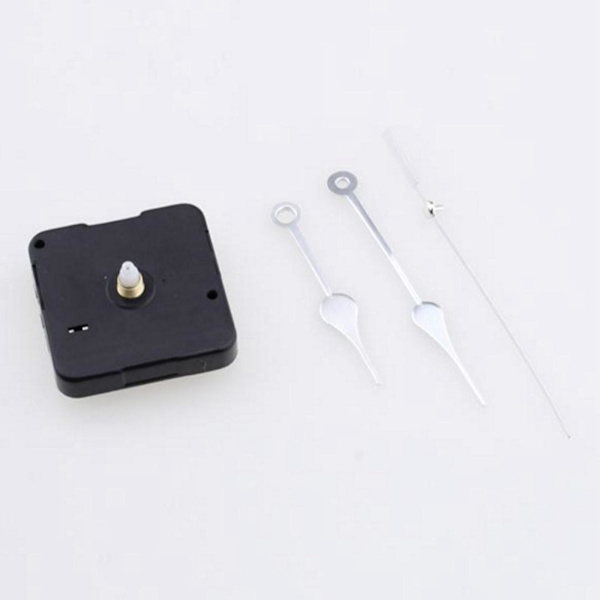 2x lange visere Quartz Vægurs Spindel Bevægelsesmekanisme Reparationsværktøj Grå