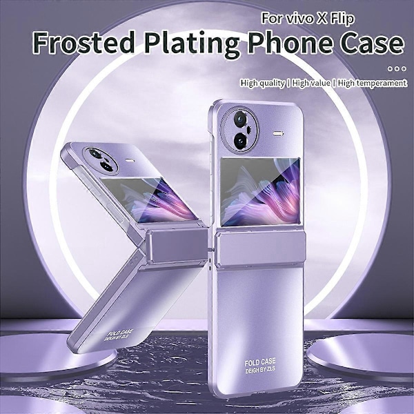 Til vivo X Flip Elektroplettering PC Telefon Cover Anti-fald Mat Cover Multicolor Style C