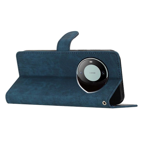 Til Huawei Mate 60 Etui Folio Flip Ensfarvet Hud-berørings Telefon Stand Læder Cover Multicolor Style D