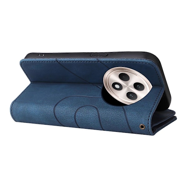 KT Multi-Function Series-5 Etui til Oppo Reno12 F 5G Lynlås Pung Læder Telefon Cover Stativ Multicolor Style E