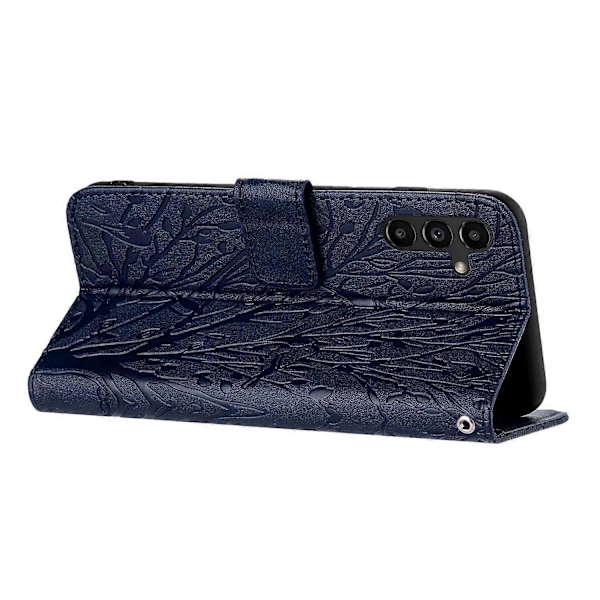 Samsung Galaxy S23 FE Suojakotelo Nahkainen Puhelinkuori Jalustalla ja Lompakolla Multicolor Style A