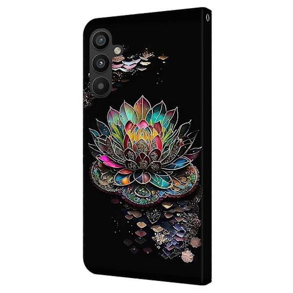 Til Samsung Galaxy A34 5G Etui Mønster Trykt Beskyttende Cover TPU+PU Læder Flip Telefon Etui Multicolor Style M