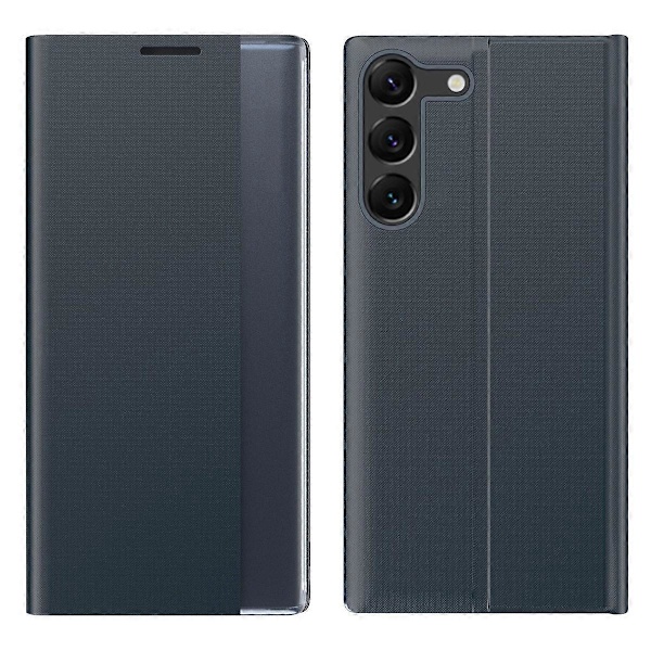 Til Samsung Galaxy S24 Etui Visningsvindue PU Læder Flip Stand Telefonbeskytter Multicolor Style F