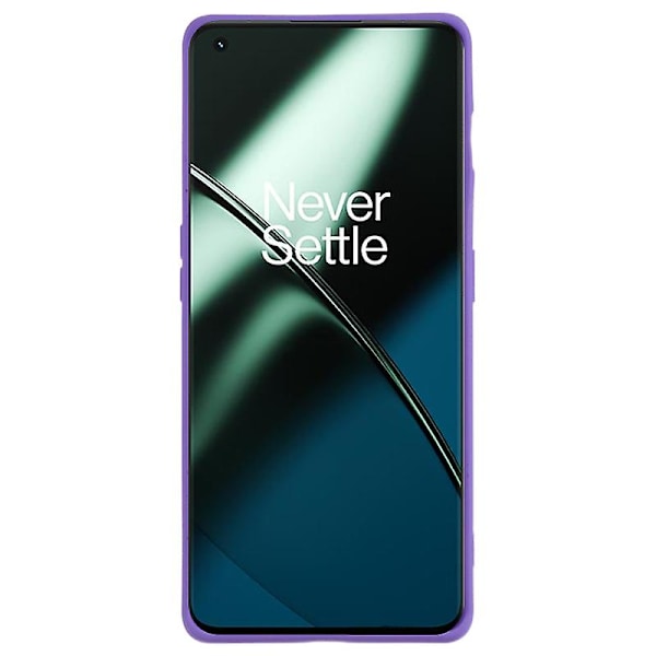 Mjukt Tpu phone case för Oneplus 11 5g , dubbelsidigt matt skyddande cover Purple