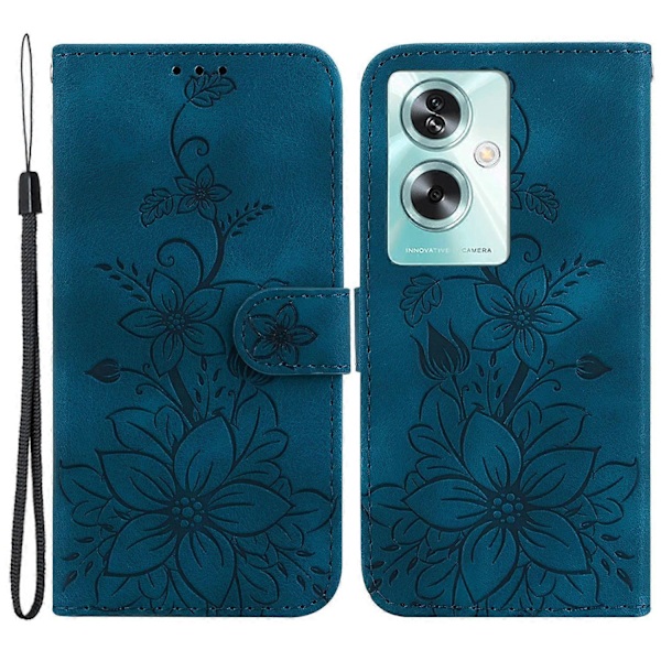 Oppo A79 5G/A2 5G -kotelo PU-nahkainen lompakkosuojus Multicolor Dark Blue