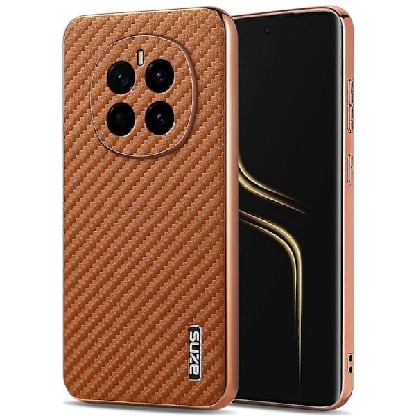 AZNS Fodral för Honor Magic7 5G Elektropläterad Kolfibertextur PU+TPU Telefonskal Multicolor Style B